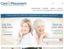 Tablet Screenshot of careplacement.com